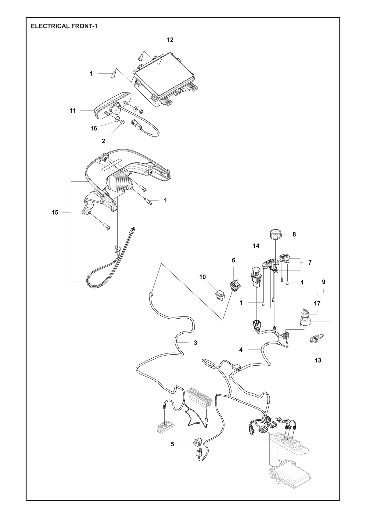 Husqvarna 599709003 onderdelentekening - positie 12