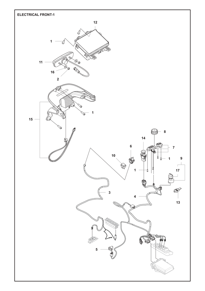 Husqvarna 599709003 onderdelentekening - positie 12