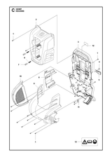 Husqvarna 503709701 onderdelentekening - positie 12