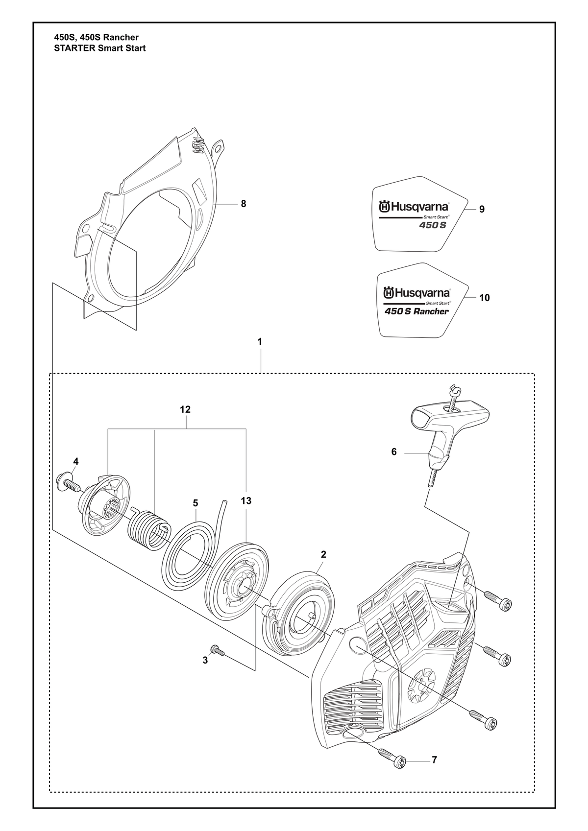 Husqvarna 547061005 onderdelentekening - positie 10