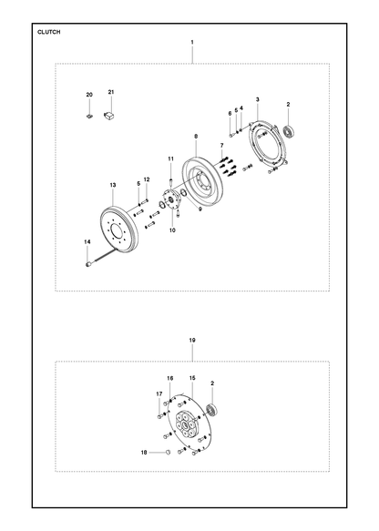 Husqvarna 586701501 onderdelentekening - positie 1