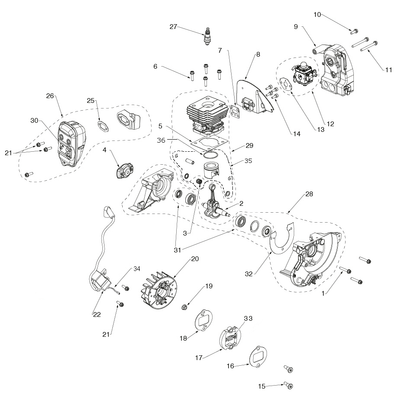 Husqvarna 501174301 onderdelentekening - positie 26