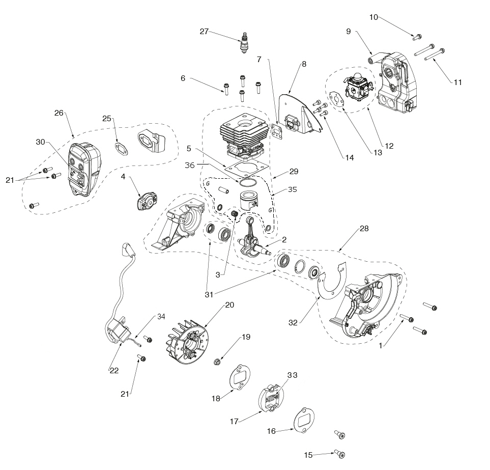 Husqvarna 579525402 onderdelentekening - positie 22