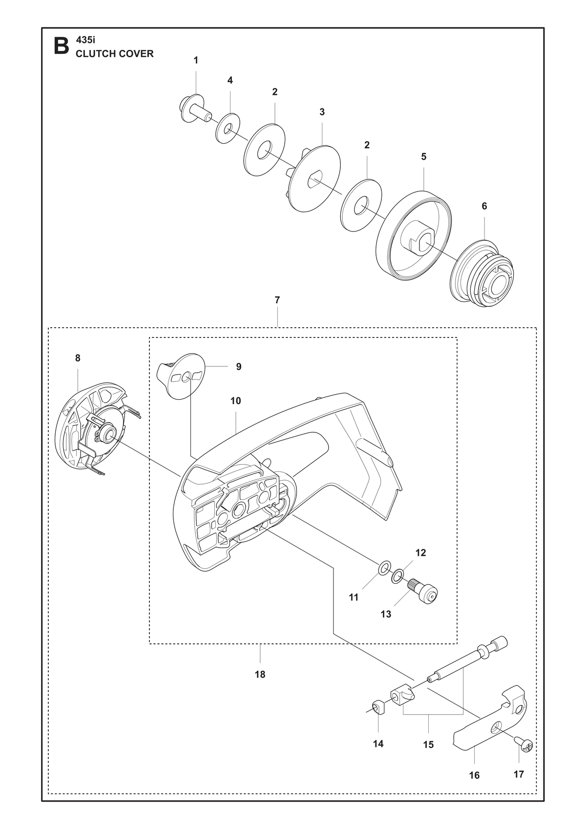 Husqvarna 596514101 onderdelentekening - positie 13