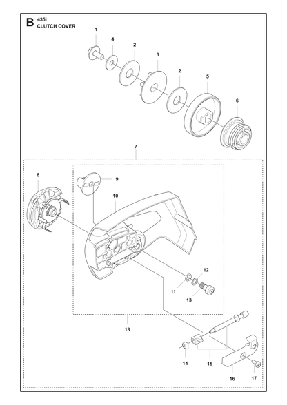 Husqvarna 596514101 onderdelentekening - positie 13