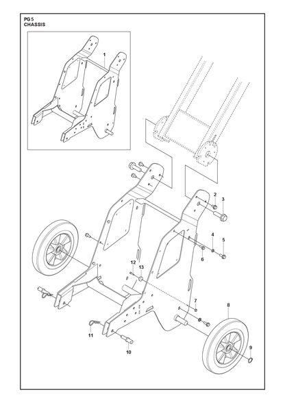 Husqvarna 582644801 onderdelentekening - positie 3