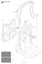 Husqvarna 505184701 onderdelentekening - positie 2
