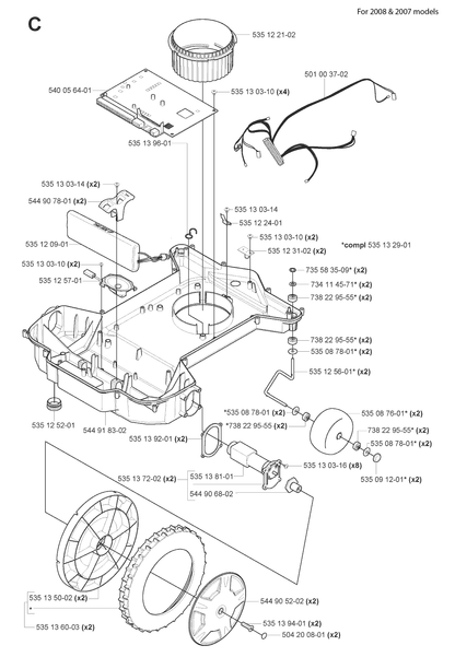 Husqvarna 506494302 onderdelentekening - positie 10