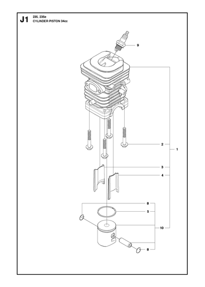 Husqvarna 545101701 onderdelentekening - positie 5