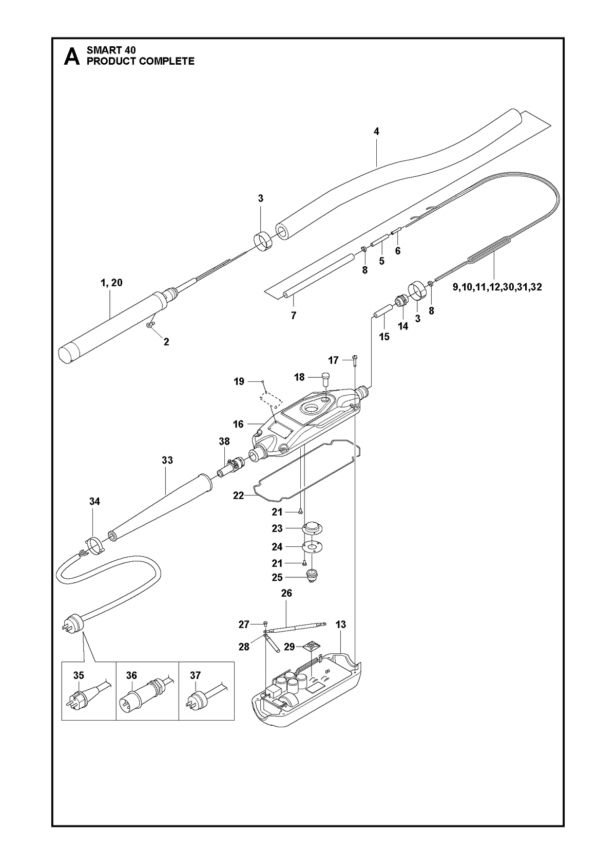 Husqvarna 595525301 onderdelentekening - positie 20