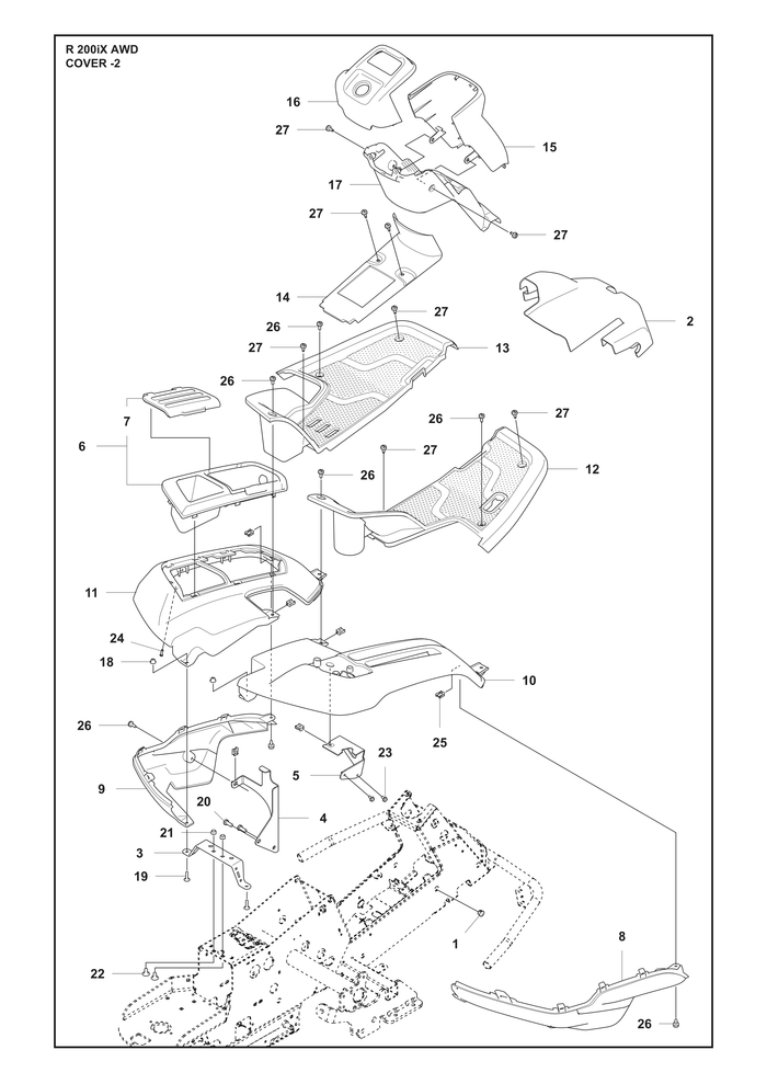 Husqvarna 599653301 onderdelentekening - positie 10