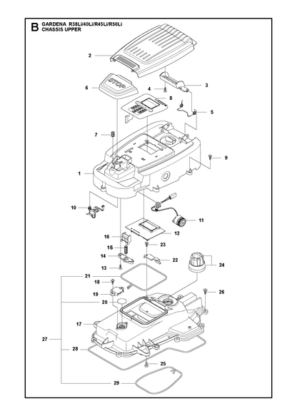 Husqvarna 586945601 onderdelentekening - positie 8