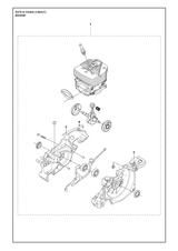 Husqvarna 588487519 onderdelentekening - positie 1