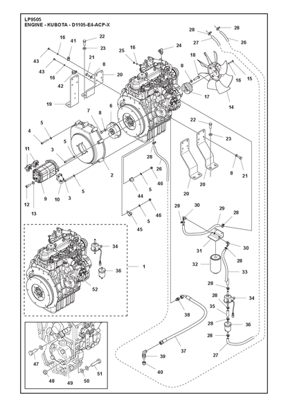 Husqvarna 596364901 onderdelentekening - positie 6