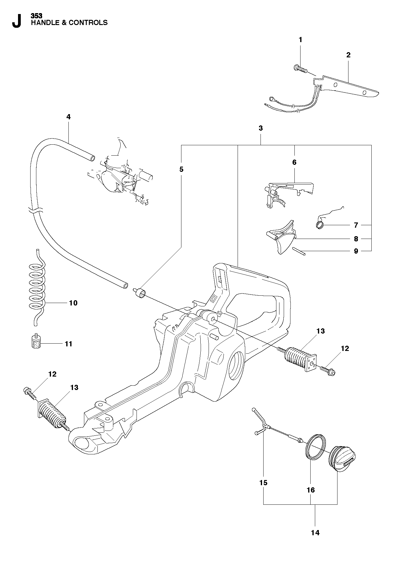 Husqvarna 503854501 onderdelentekening - positie 8