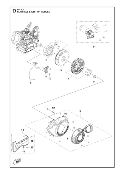 Husqvarna 531146809 onderdelentekening - positie 10