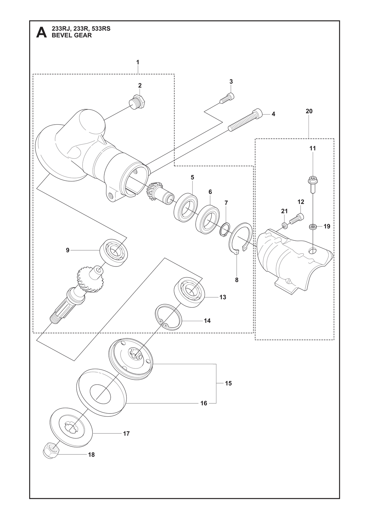 Husqvarna 575778701 onderdelentekening - positie 20