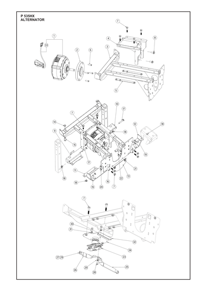 Husqvarna 529601701 onderdelentekening - positie 1