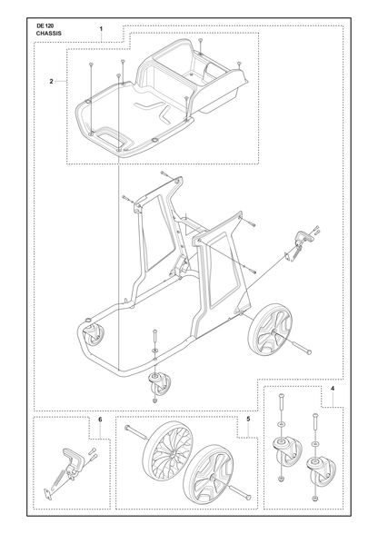 Husqvarna 535277402 onderdelentekening - positie 2