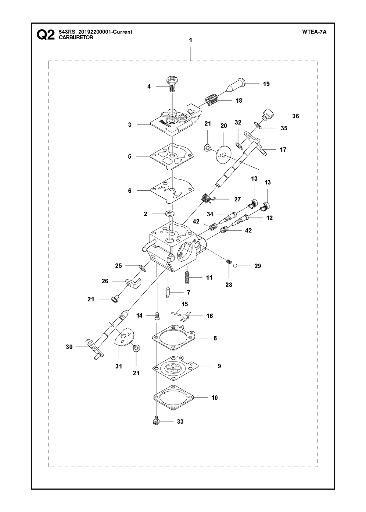Husqvarna 579367101 onderdelentekening - positie 31