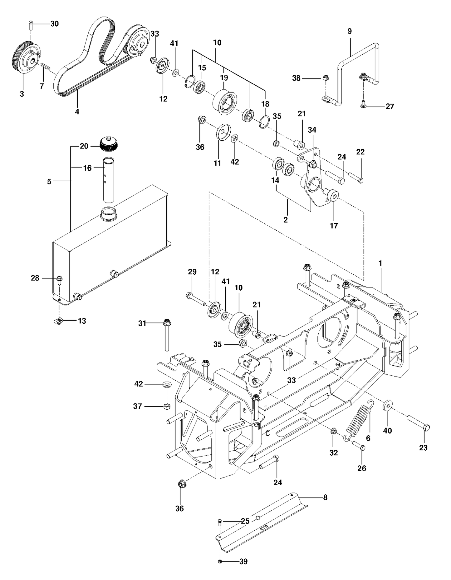 Husqvarna 510206301 onderdelentekening - positie 17