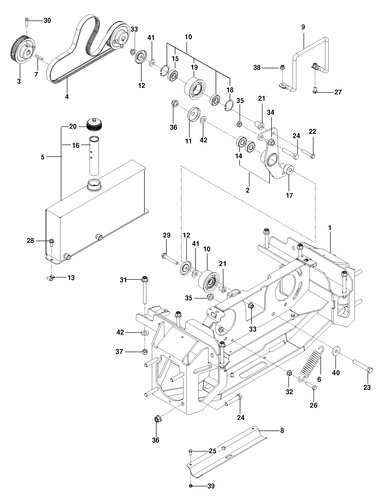 Husqvarna 510206301 onderdelentekening - positie 17