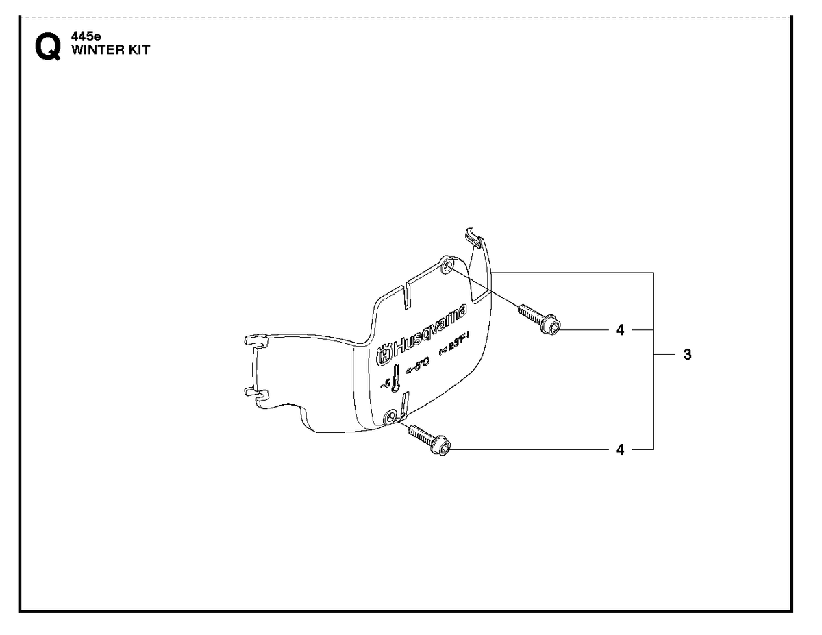 Husqvarna 544464502 onderdelentekening - positie 3