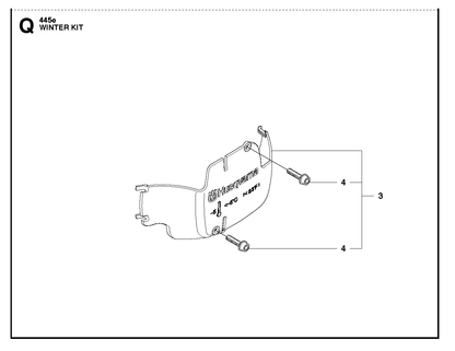 Husqvarna 544464502 onderdelentekening - positie 3