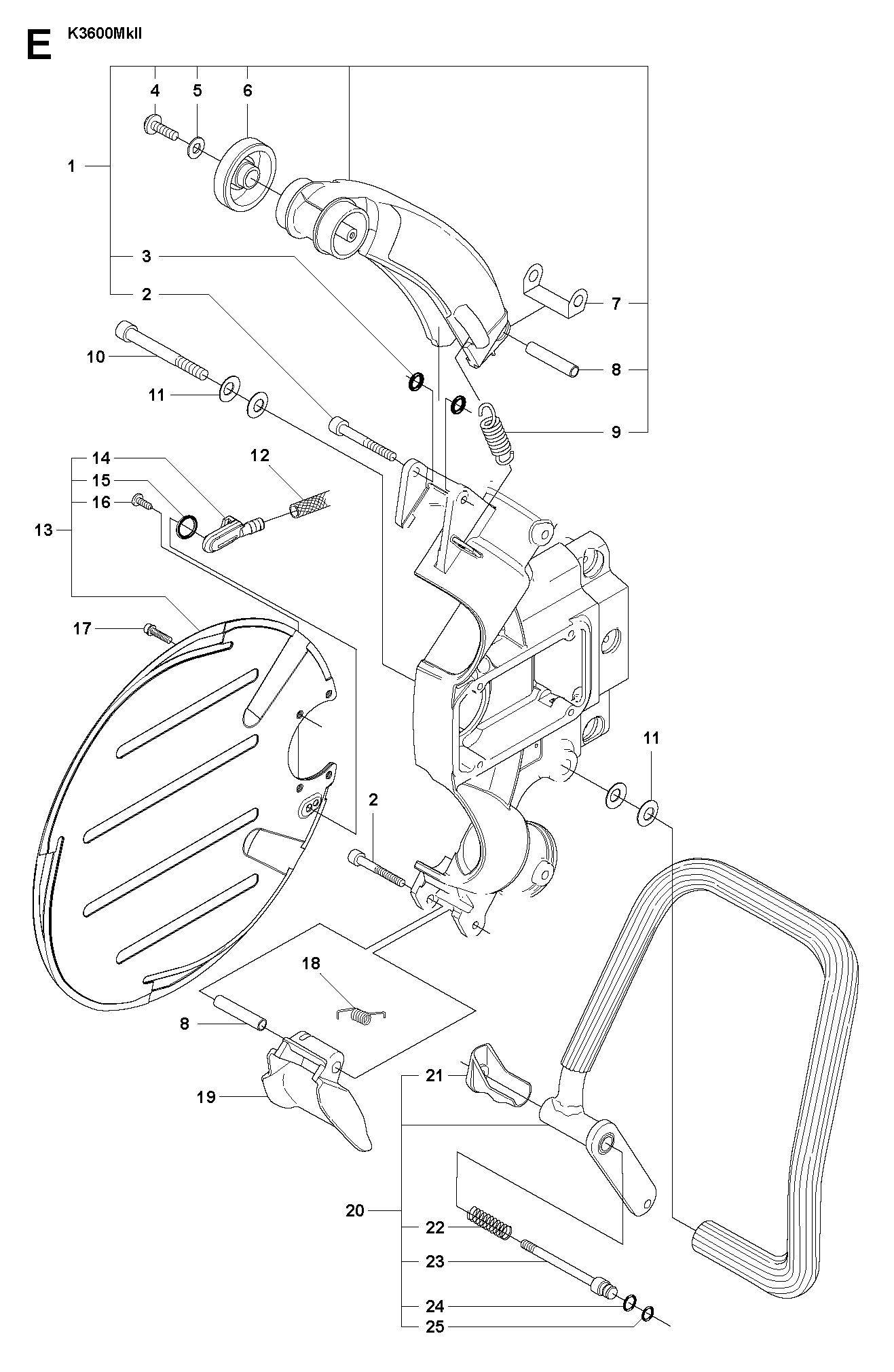 Husqvarna 506357302 onderdelentekening - positie 21