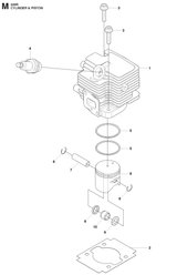 Husqvarna 515491801 onderdelentekening - positie 8