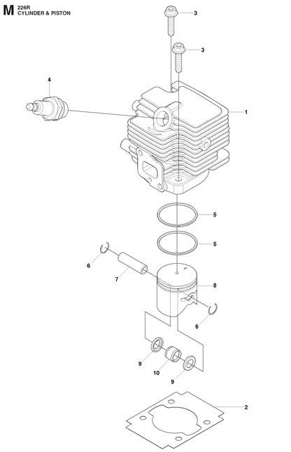 Husqvarna 515491801 onderdelentekening - positie 8