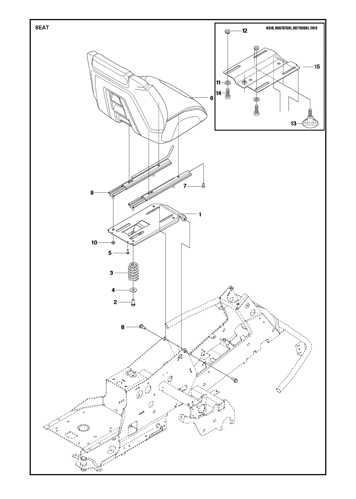 Husqvarna 587393001 onderdelentekening - positie 6