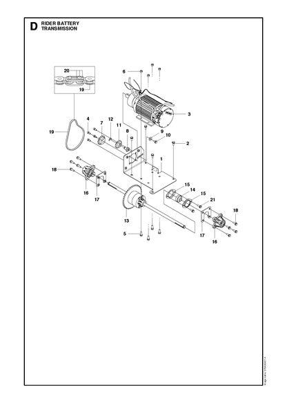 Husqvarna 579172601 onderdelentekening - positie 16