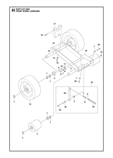 Husqvarna 505817901 onderdelentekening - positie 18