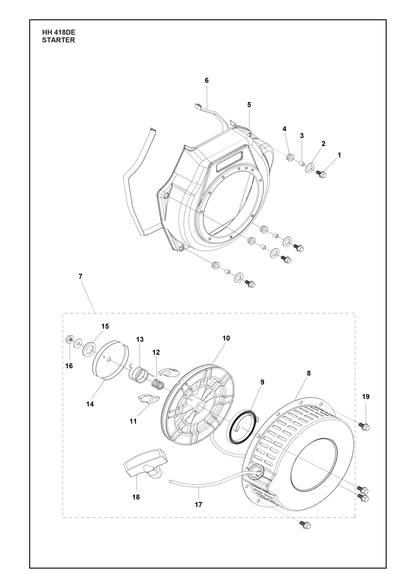 Husqvarna 590608401 onderdelentekening - positie 14
