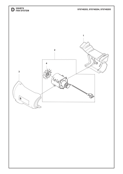 Husqvarna 529603701 onderdelentekening - positie 3