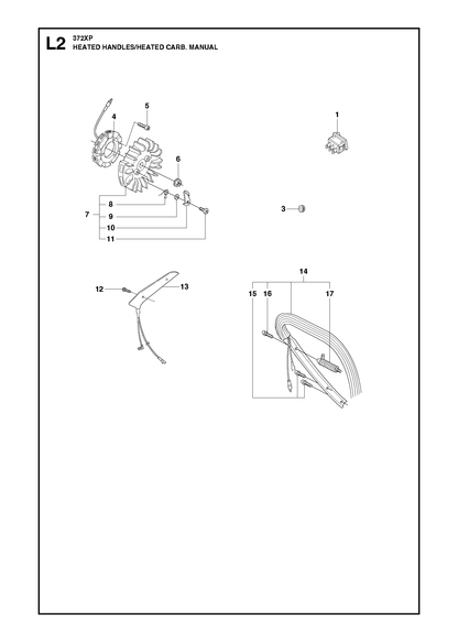 Husqvarna 503640201 onderdelentekening - positie 1