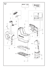 Husqvarna 505143301 onderdelentekening - positie 13