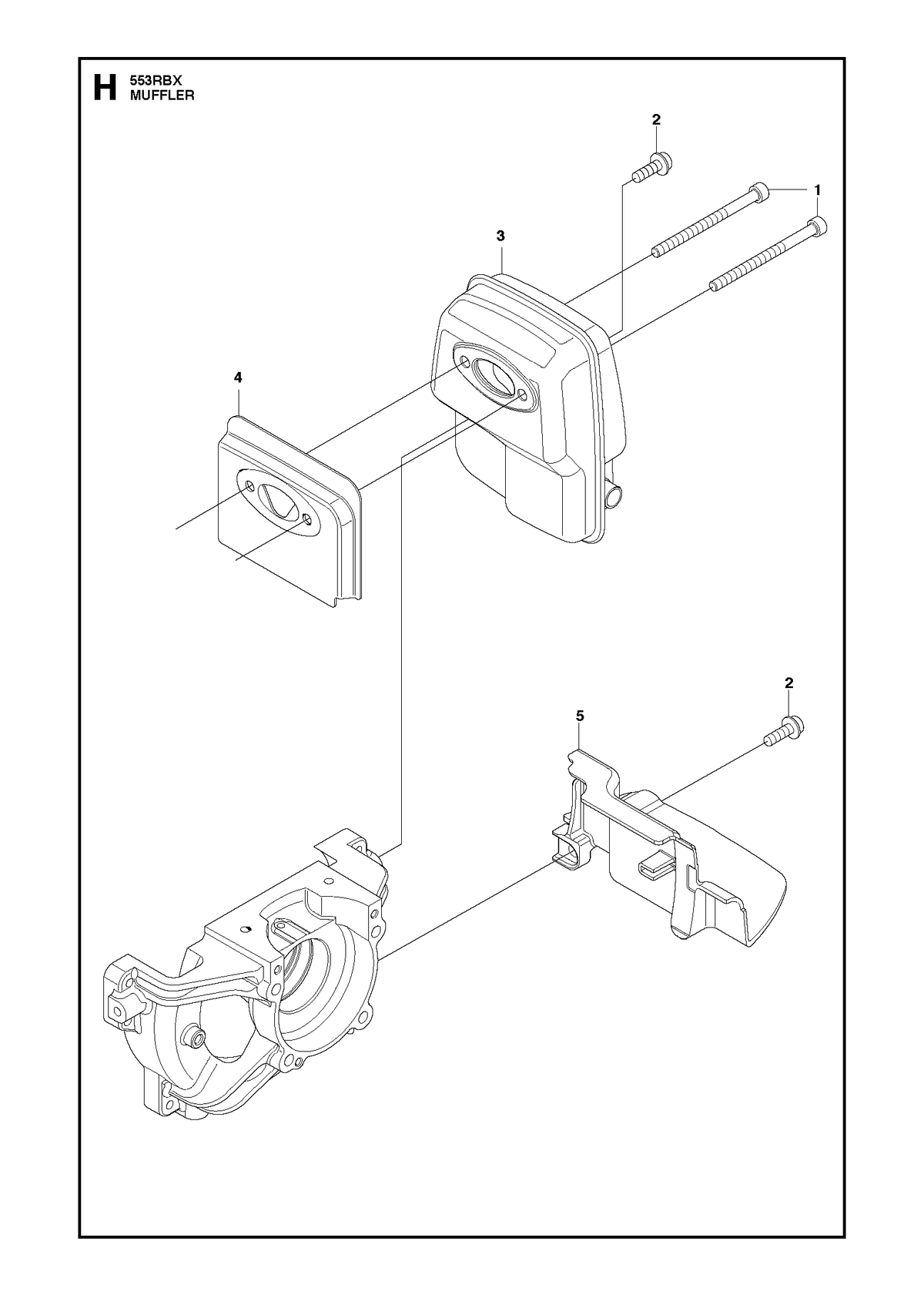 Husqvarna 525431701 onderdelentekening - positie 5