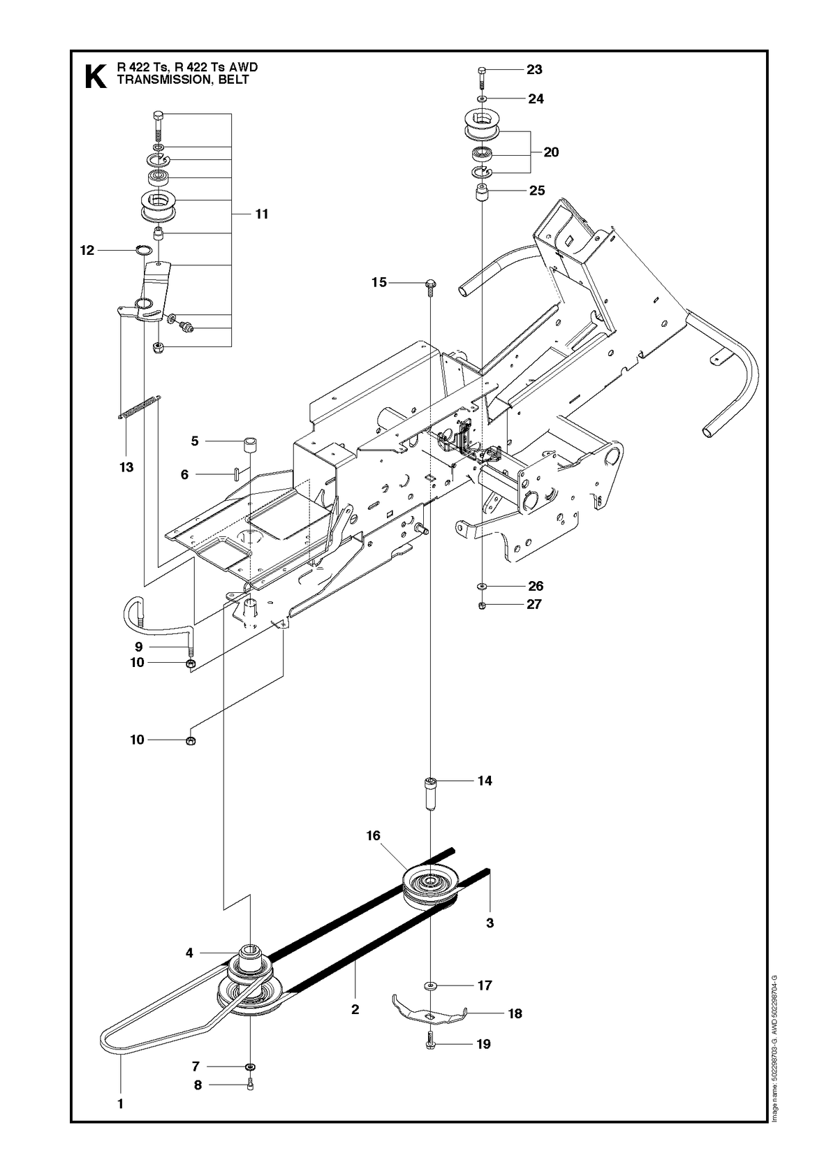 Husqvarna 589531101 onderdelentekening - positie 3