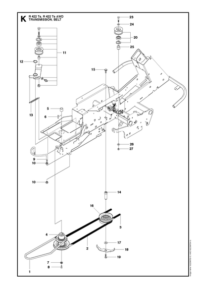 Husqvarna 589531101 onderdelentekening - positie 3