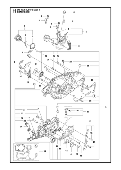 Husqvarna 501270802 onderdelentekening - positie 29