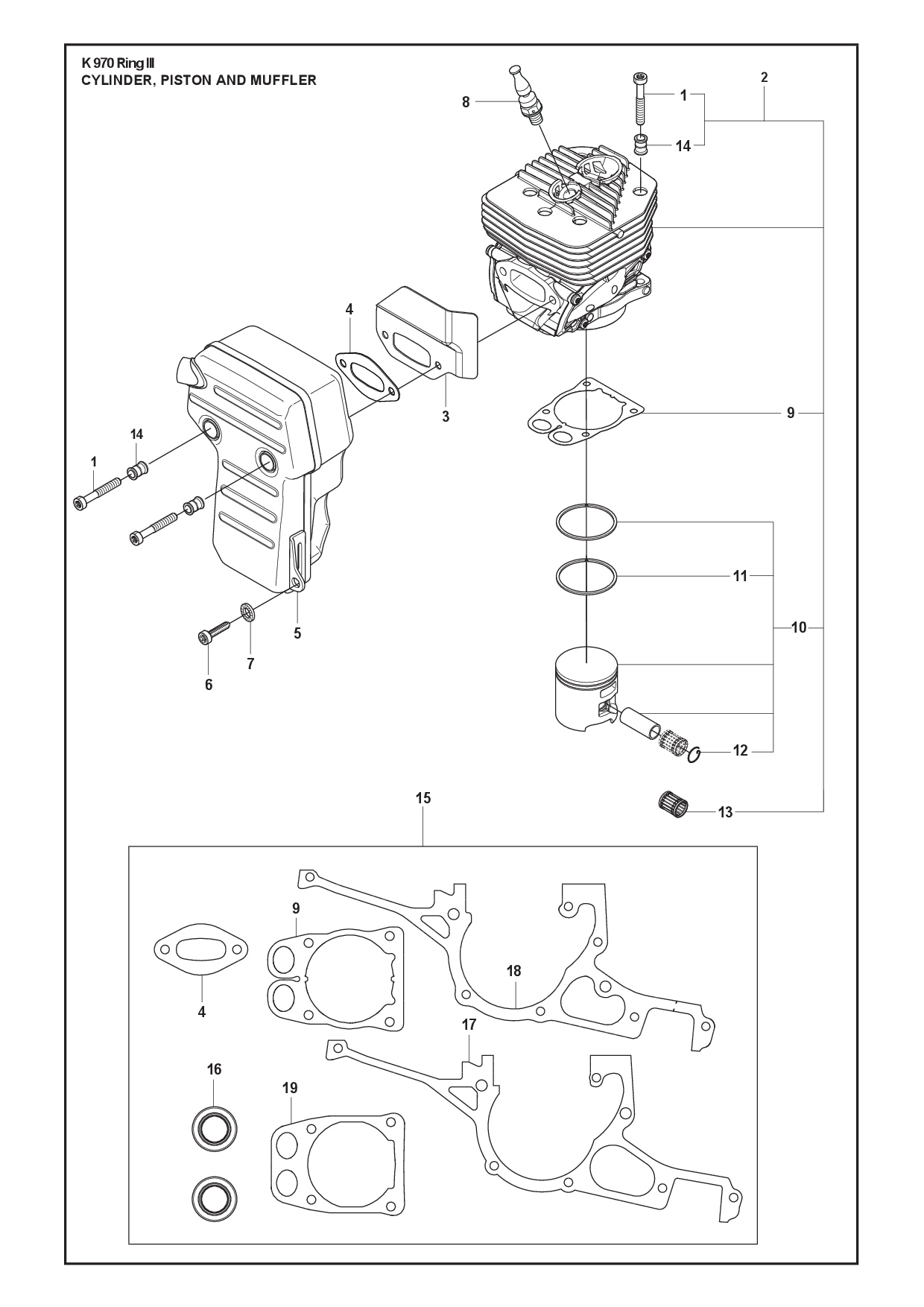 Husqvarna 506413904 onderdelentekening - positie 17