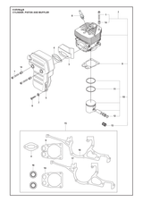 Husqvarna 506413904 onderdelentekening - positie 17