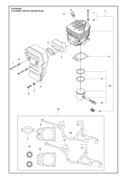 Husqvarna 506413904 onderdelentekening - positie 17