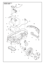 Husqvarna 547272601 onderdelentekening - positie 1