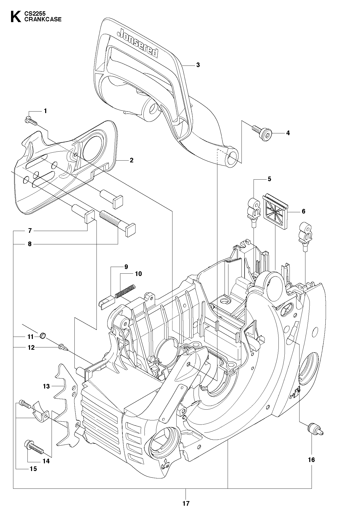 Husqvarna 510065906 onderdelentekening - positie 17