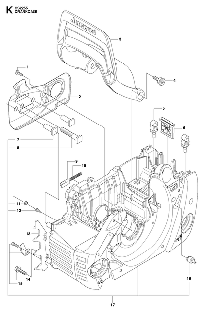 Husqvarna 510065906 onderdelentekening - positie 17