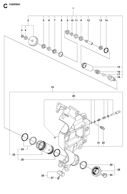 Husqvarna 506300901 onderdelentekening - positie 20