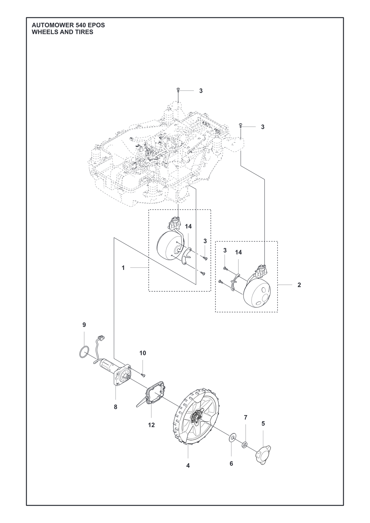 Husqvarna 580443902 onderdelentekening - positie 9